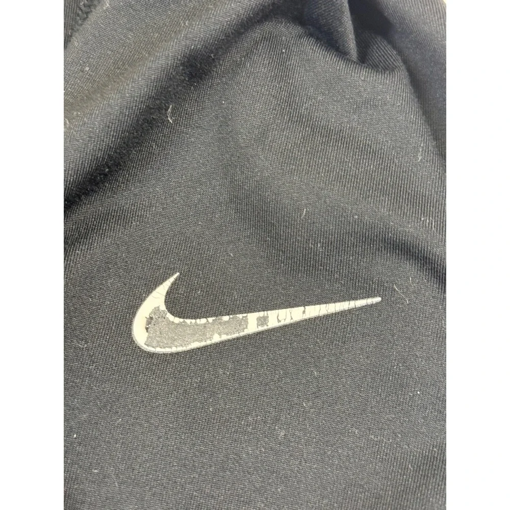 Nike Pro Womens XL Black Funnel Neck Long Sleeve Thumbhole Base‎ Layer Top